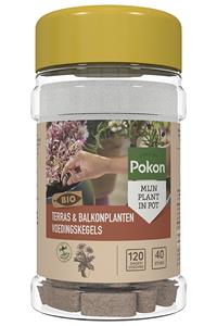 Pokon Bio Terras & Balkonplanten voeding 40 langwerkende kegels 