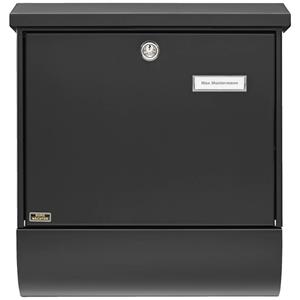 burgwächter Burg Wächter 31465 SET VARIO 86720 S (EC) Briefkasten Stahl Schwarz Schlüsselschloss