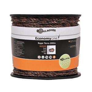 Gallagher Cord EconomyLine (5 MM / Terra) - 200 Meter