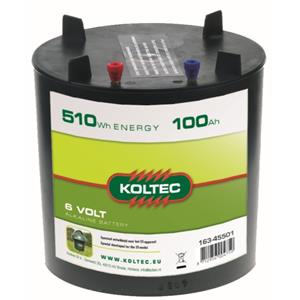 Koltec Ronde Batterij 6V/100 Ah - 