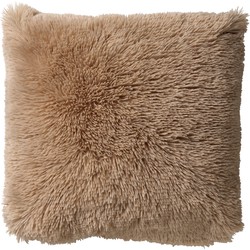 Dutch Decor FLUFFY - Sierkussen unikleur 60x60 cm - Pumice Stone - beige - 