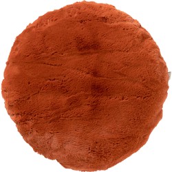 Dutch Decor ZAYA - Sierkussen rond 45 cm Potters Clay - oranje - 