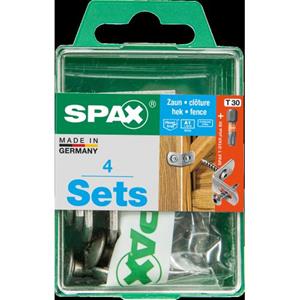 SPAX Montageset Voor Schuttingdelen Rvs 4 Sets