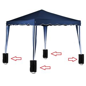 Gewichtszakken voor verzwaring van de partytent poten, set van 4