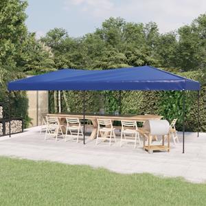 Partytent inklapbaar 3x6 m blauw