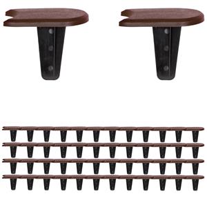 Prosperplast Beeteinfassung 2er-Set Braun 7,6m