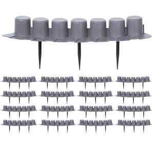 Prosperplast Beeteinfassung 2er-Set Grau 8,1m