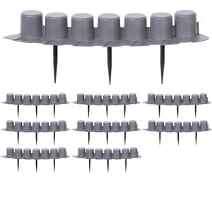 Prosperplast Gazonrand 3 stuks Grijs 12,15m