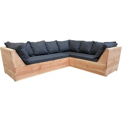 Wood4you  Loungeset 6 Douglashout 250x250 cm - incl kussens