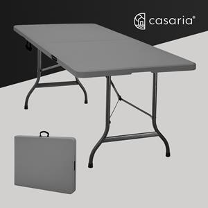 Casaria Klaptafel Zwart Kunststof 183x76x74cm Inklapbaar