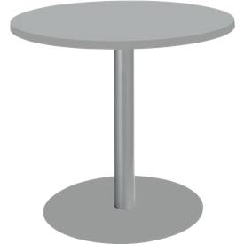 Schäfer Shop Select Schäfer Shop  Select Ronde tafel met ronde schotelvoet, Ø 800 x H 717 mm, Ø 800 x H 717 mm, lichtgrijs