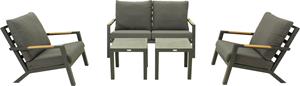 Relax Sofaset Andorra Teak 5-delig - Matt Royal Grey
