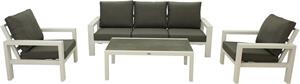 Relax Sofaset Monaco Andorra 4-delig Light Grey - Matt White