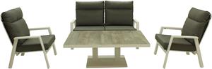 Relax Sofaset Aruba Prato 4-delig Light Grey Matt White