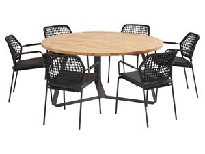 Taste by 4 Seasons Diningset Barista Basso Ø160 cm Antraciet