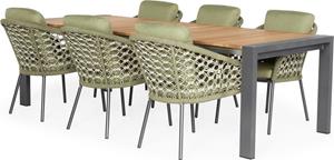 SUNS Diningset Nappa Rialto 213/269 cm 7-delig