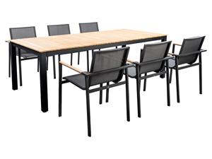 Yoi Diningset Arashi Mizu 220 cm Zwart