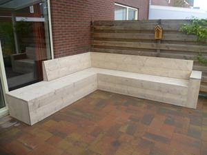 Het Steigerhouthuis Steigerhout Hoekbank Style - 240 x 240 cm