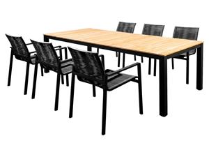 Yoi Diningset Arashi Ishi 220 cm Black