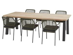 Taste by 4 Seasons Diningset Barista Derby 240 cm Green