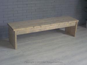 Het Steigerhouthuis Steigerhout Bankje Standaard - 185 x 40 x 45 cm