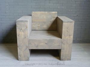 Het Steigerhouthuis Steigerhout Robuuste Stoel - 90 x 66 x 88 cm €219,00