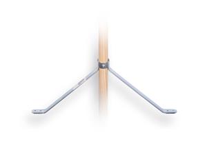 Plusjop Stokhouder  45cm  breed 19 cm hoog,  voor steel 28 mm