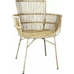 Van der Leeden Stoel Rattan/ Iron Blond