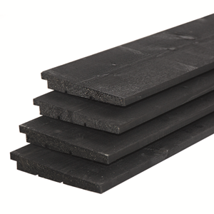 +Garden Eco Noord-Zweeds zwart gespoten vuren 1.1/2.2×19.5x300cm