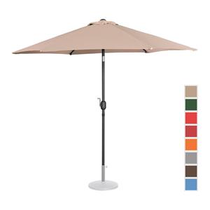 Uniprodo Parasol groot - crèmekleurig - zeshoekig - Ø 270 cm - kantelbaar