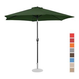 Uniprodo Parasol groot - groen - zeshoekig - Ø 300 cm - kantelbaar