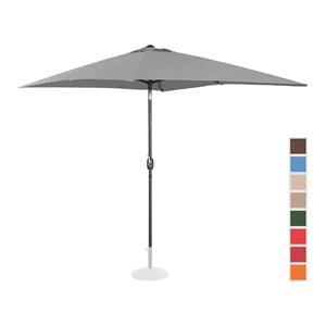 Uniprodo Parasol groot - donkergrijs - rechthoekig - 200 x 300 cm - kantelbaar