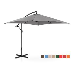 Uniprodo Parasol - Donkergrijs - vierkant - 250 x 250 cm - kantelbaar