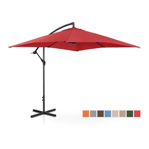 Uniprodo Parasol - Bordeaux - vierkant - 250 x 250 cm - kantelbaar
