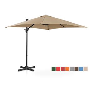 Uniprodo Zonnescherm - Taupe - vierkant - 250 x 250 cm - kantel- en draaibaar