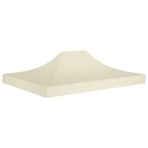 vidaXL Partytentdak 270 g/m&sup2; 4,5x3 m cr&egrave;mekleurig