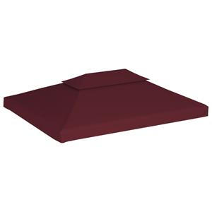 Prieeldak 2 Lagen 4x3m 310 G/m² Bordeaux