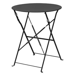 Bolero ronde stalen opklapbare tafel zwart,5cm