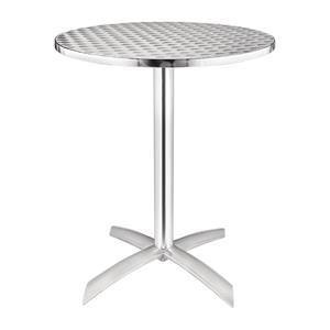 Bolero alumiminium klaptafel met RVS blad(Ø)cm
