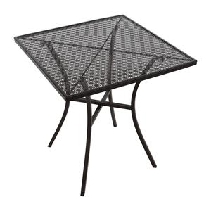 Bolero vierkante stalen bistro tafel zwartcm