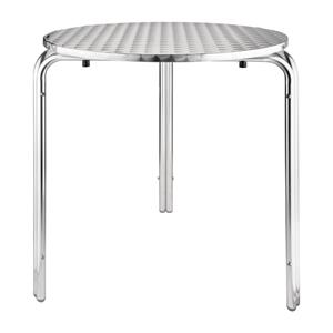 Bolero ronde RVS bistrotafelcm