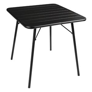 Bolero vierkante stalen tafel zwartcm