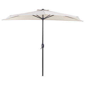 BELIANI Parasol halfrond beige 270 cm GALATI