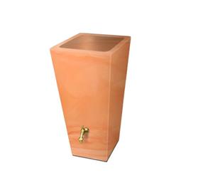 Prestige Regenton manhattan gewassen terracotta 100L incl. messing kraantje