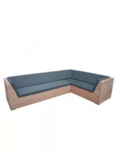 Industrielemeubelshop Douglas loungeset Loet met schuine armleuningen