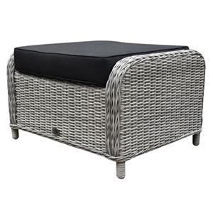 AVH-Collectie Toscane Bilbao voetenbank 60x74xH47 cm wit grijs