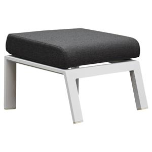 AVH-Collectie Vegas voetenbank aluminium wit