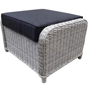 AVH-Collectie Toscane XL voetenbank 72x58xH46 cm wit grijs