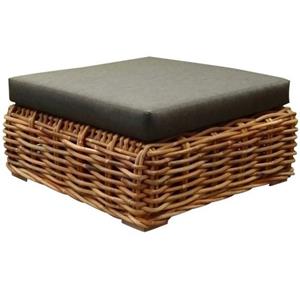 AVH-Collectie Sabuga voetenbank 92x92xH48 cm naturel rotan