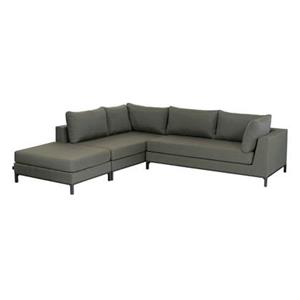 Exotan Loungeset Buiten Capri - Aluminium - Groen - 60x246x262